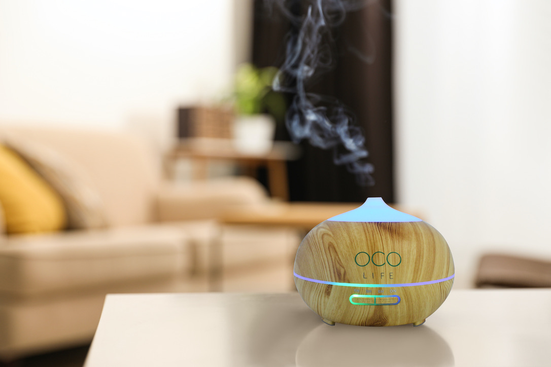 BEST SELLING OCO Life Light Wood Grain Ultrasonic Diffuser 400ml with complete range of 9 best Selling Oils - Image 3
