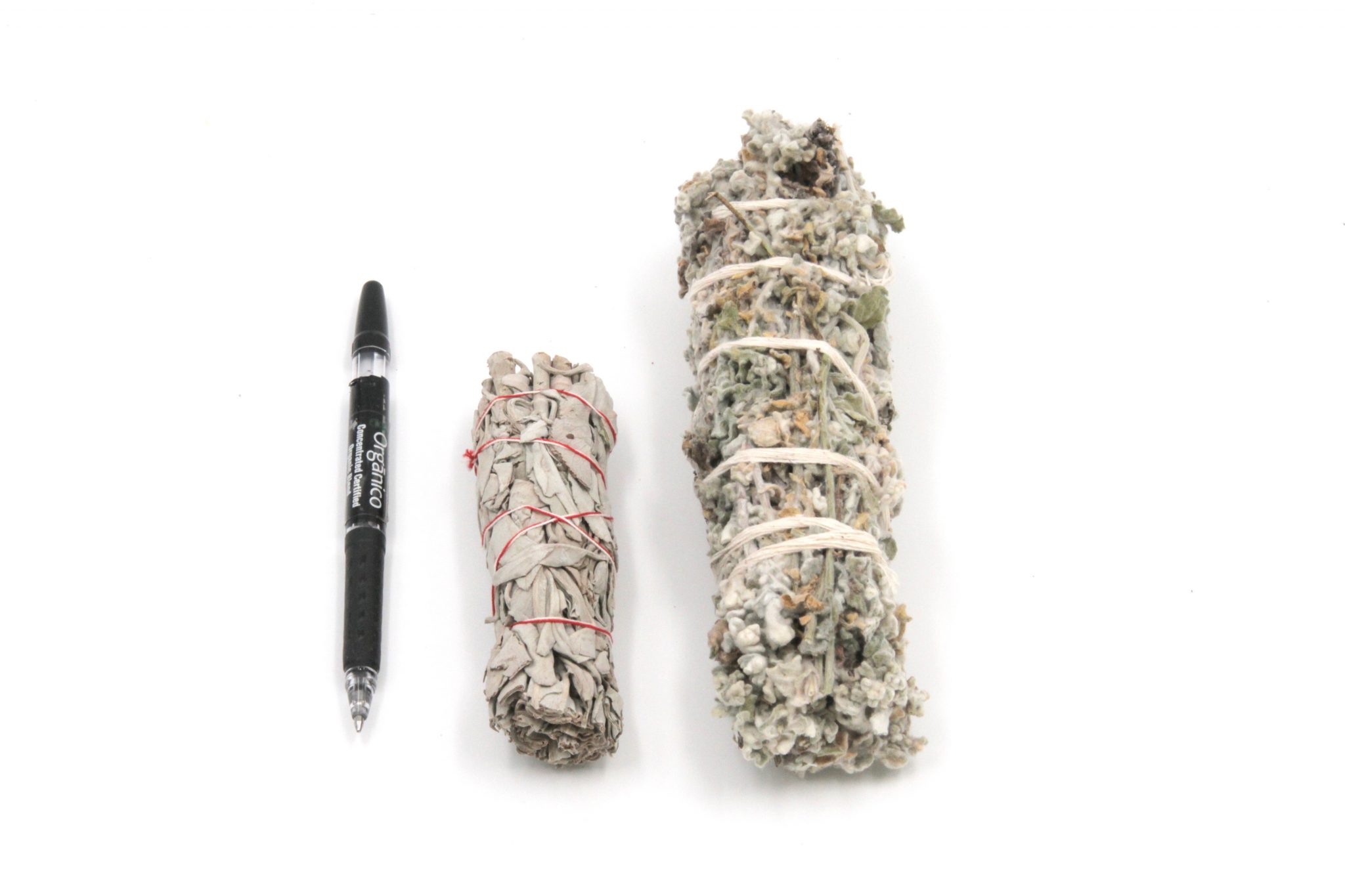 OCO Life Native American Sacred White Sage Smudge Stick - 1 Small Cotton Wrapped Bundle - Image 2